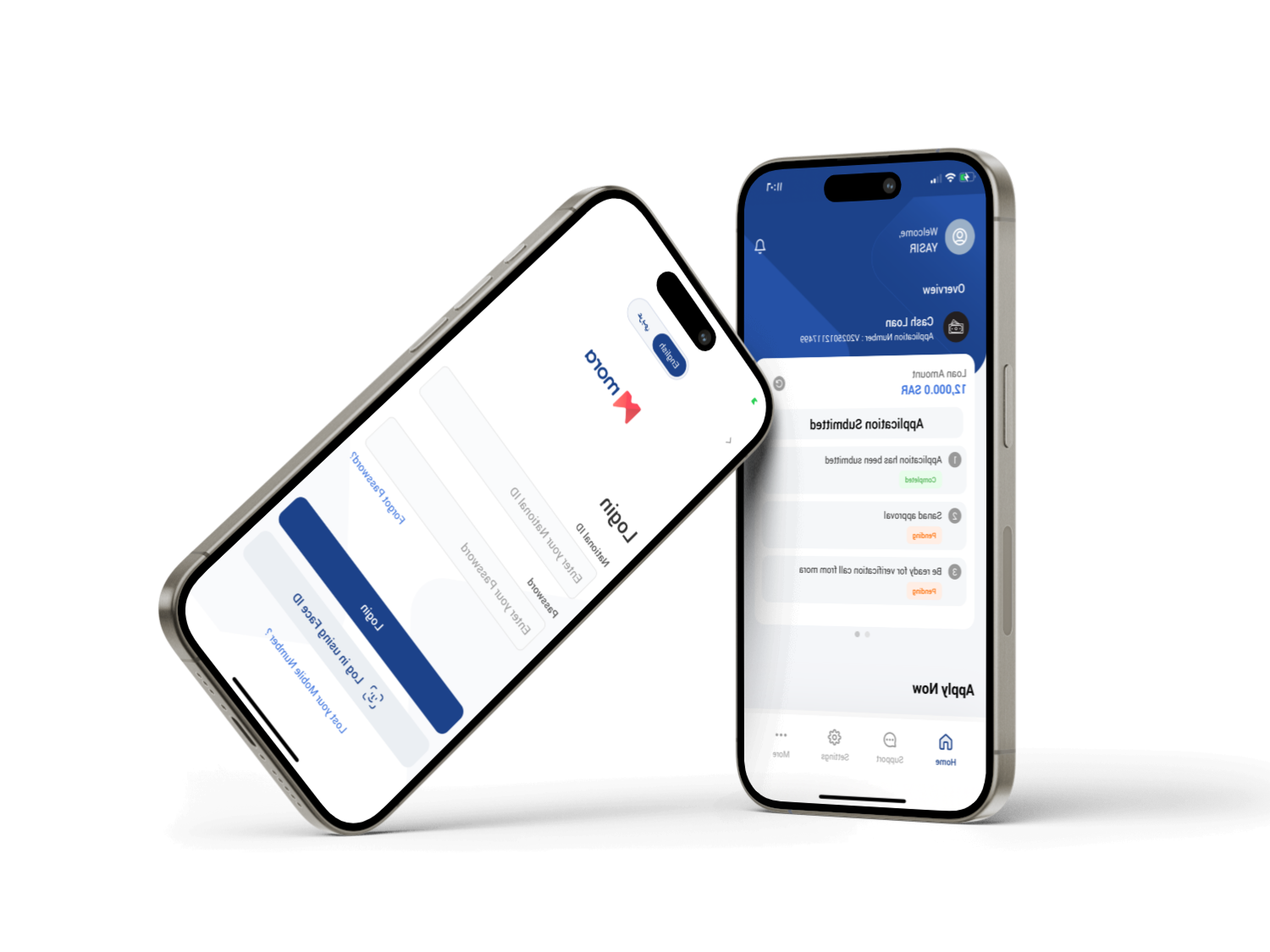 حمل التطبيق واستمتع بخدماتنا المالية في أي مكان